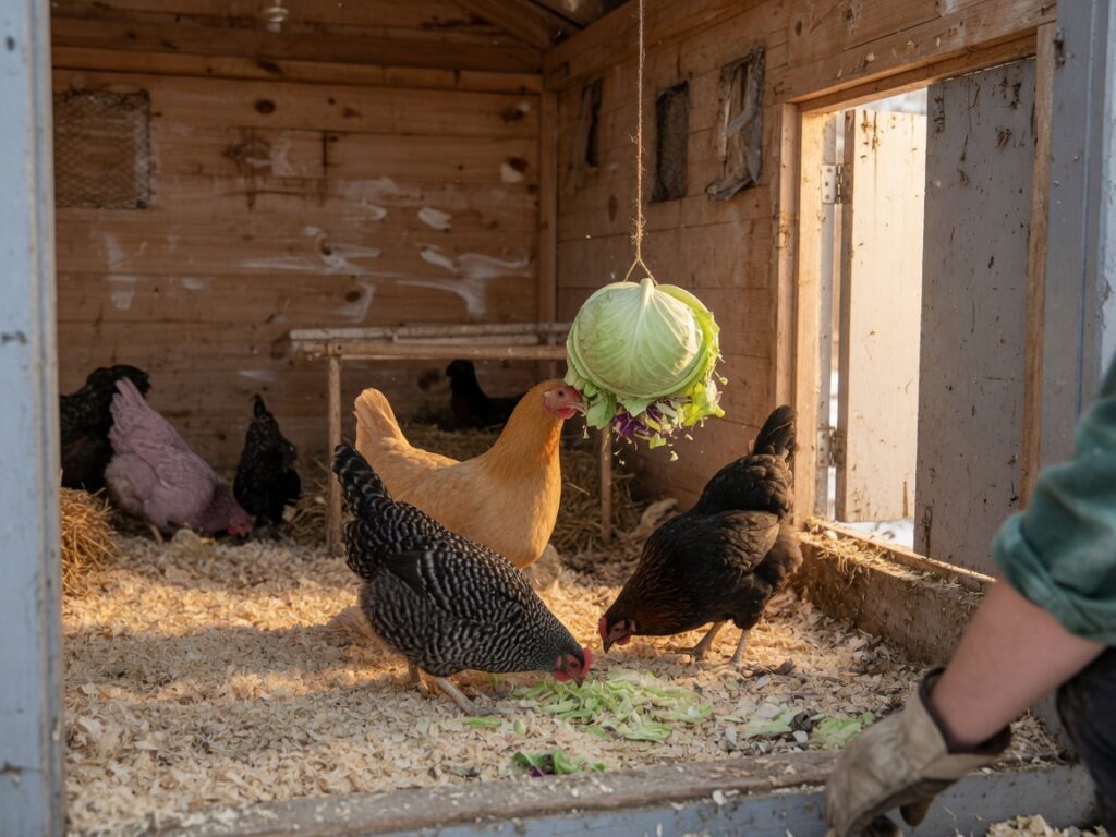 Chicken Boredom Busters for a Long Winter in the Coop