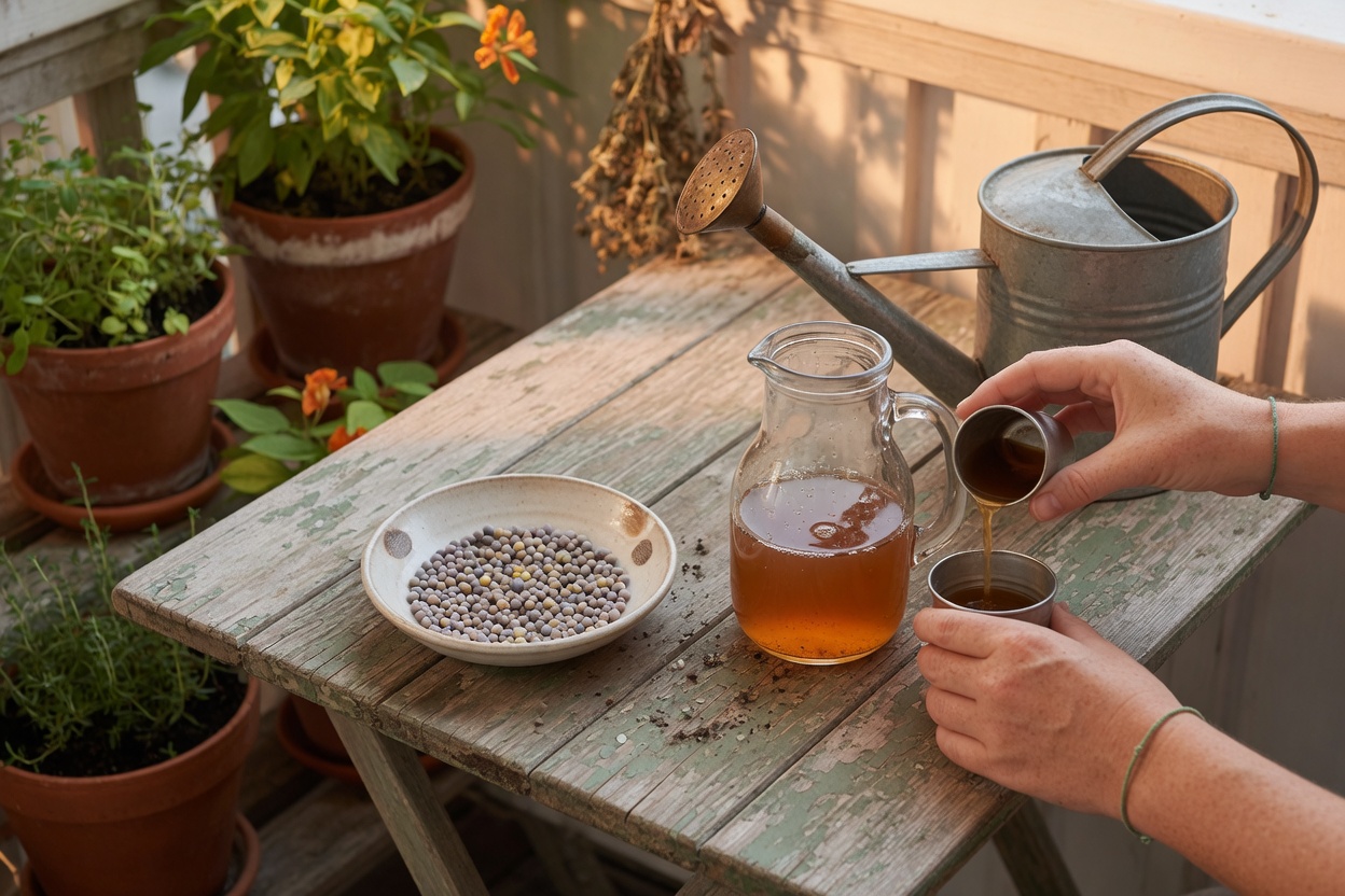 How to Fertilize Container Vegetables (Without Burning Them) — match the crop
