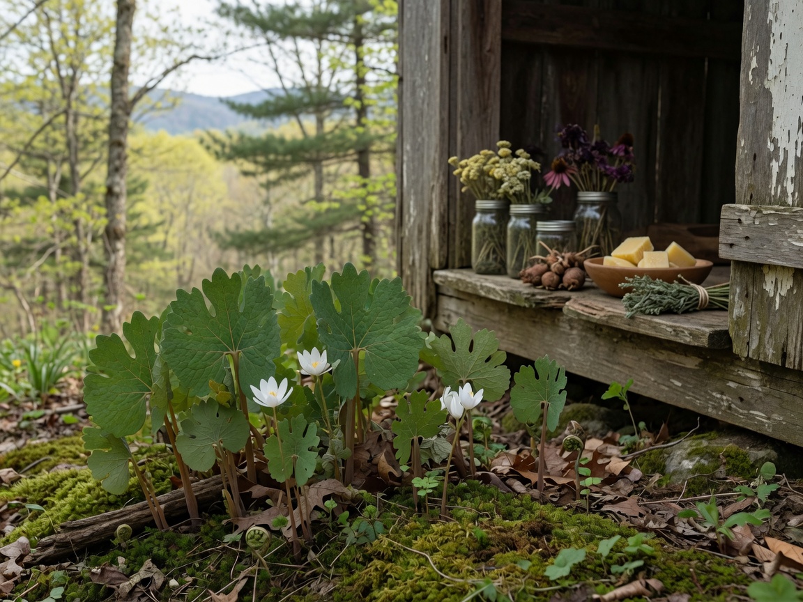 How to Forage Bloodroot, the Mountain Way (and When Not To) — leave it be