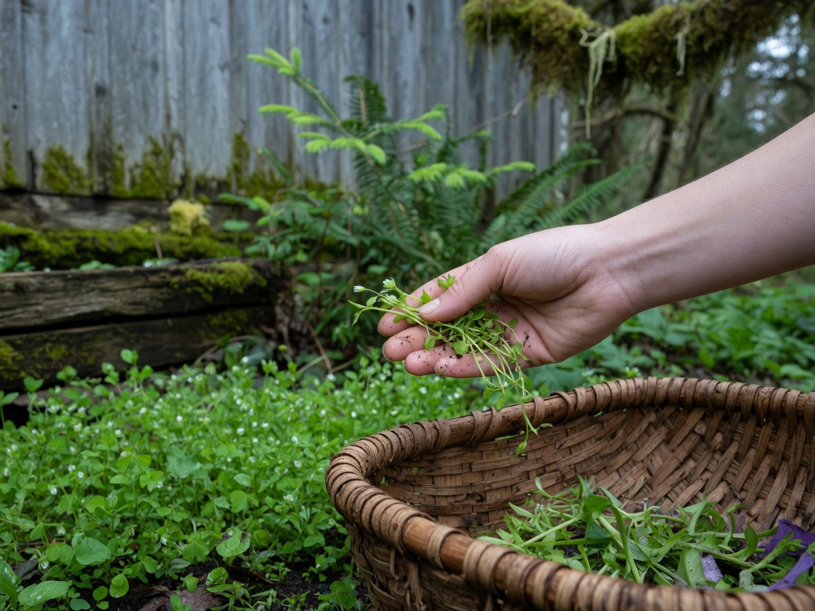 How to Forage and Use Chickweed, a Common Spring Weed — gathering