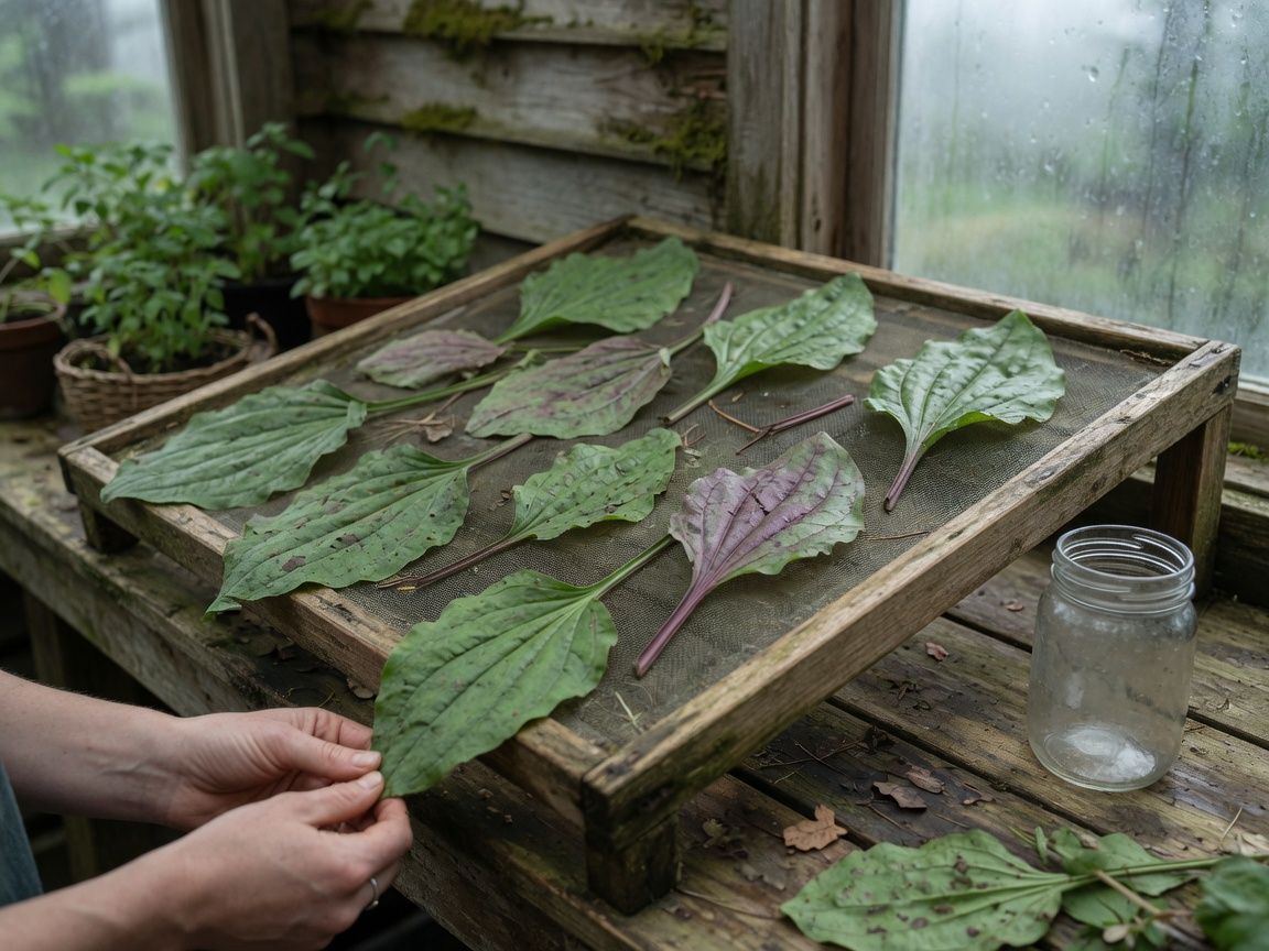 How to Forage and Use Plantain, the Common Lawn Weed — drying