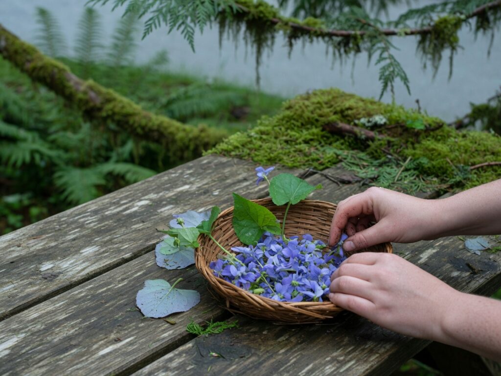 How to Forage and Use Wild Violet, Leaf and Flower