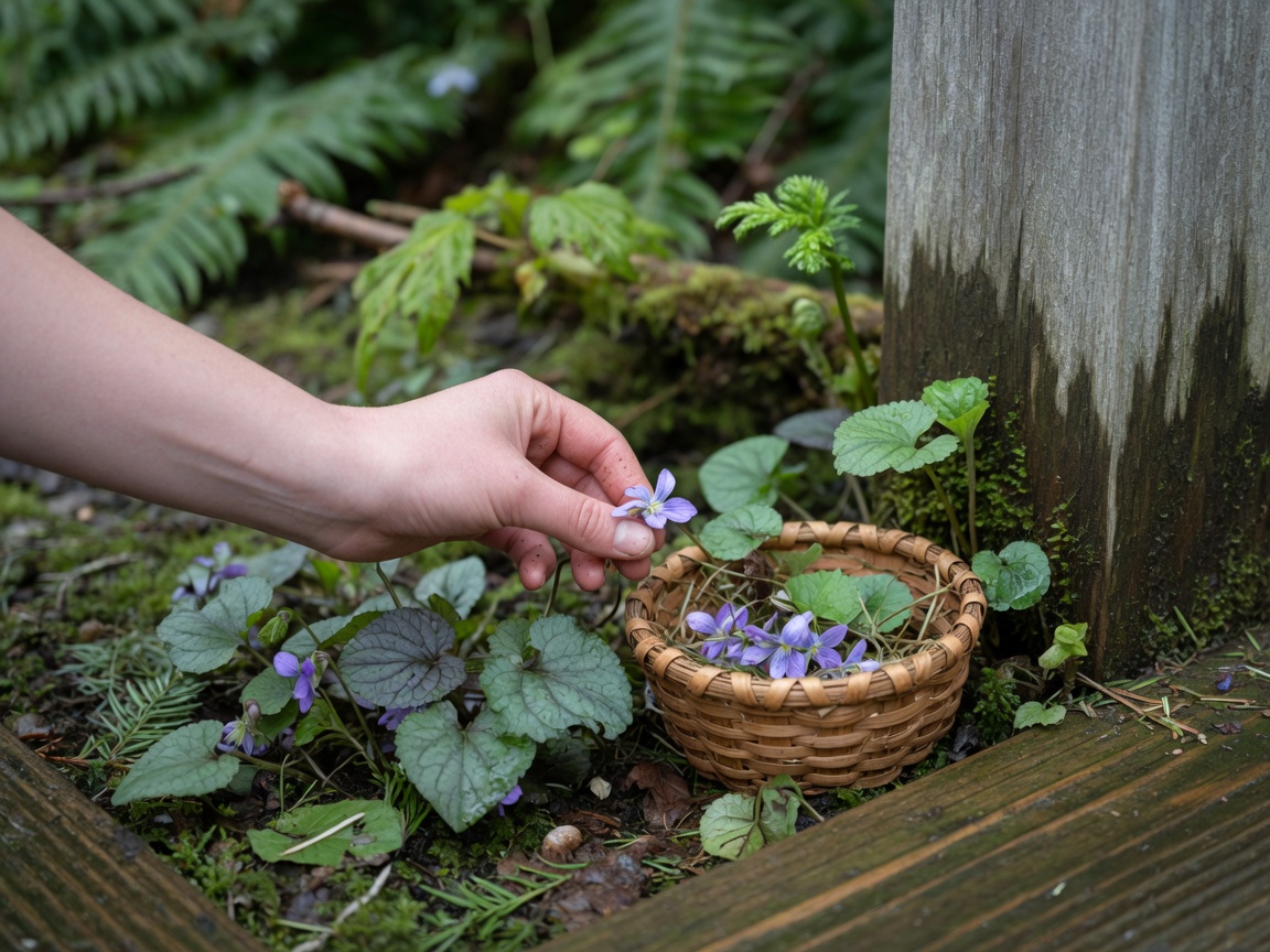 How to Forage and Use Wild Violet, Leaf and Flower — gathering