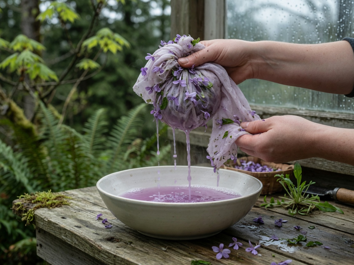 How to Forage and Use Wild Violet, Leaf and Flower — cheesecloth strain