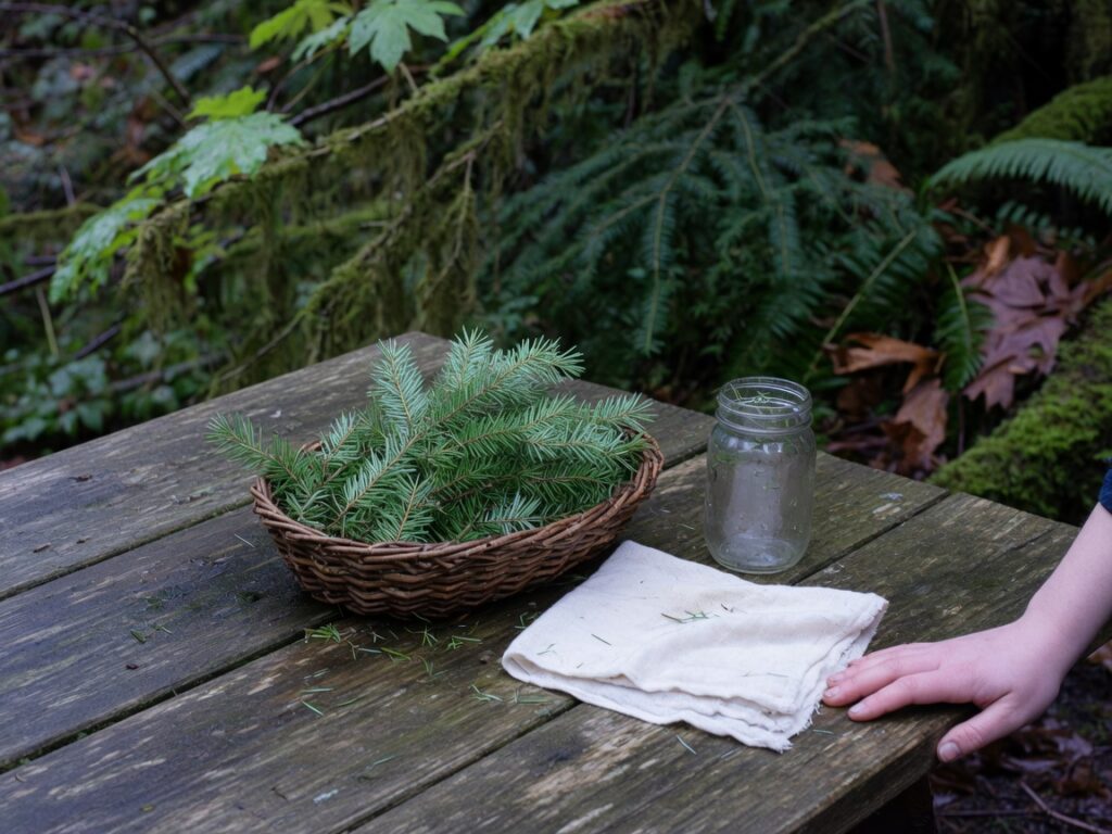 How to Forage and Brew Conifer Needles for Winter Tea
