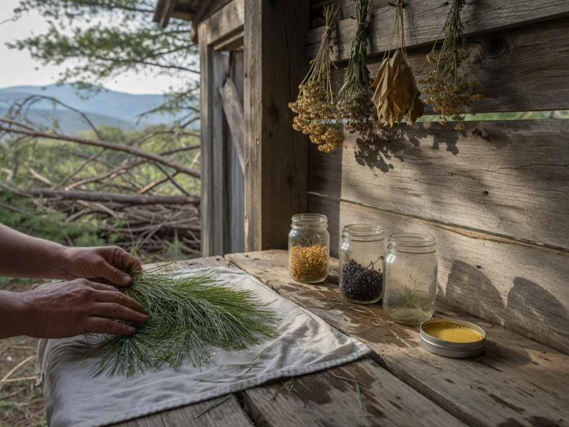 Foraging White Pine Needles for Winter Tea in Appalachia — putting up