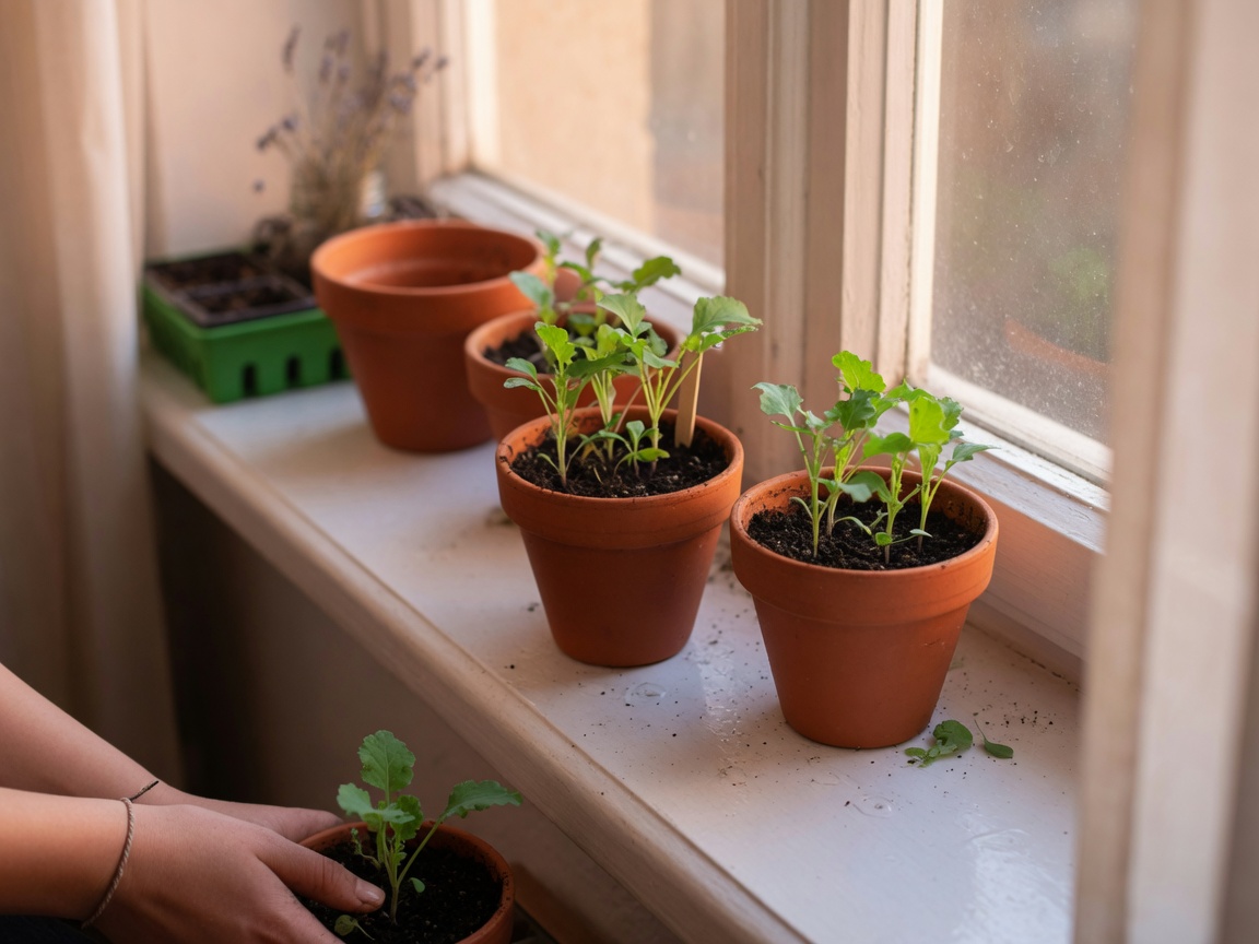 How to Grow Kale in Containers (Even Without a Yard) — seedling pots