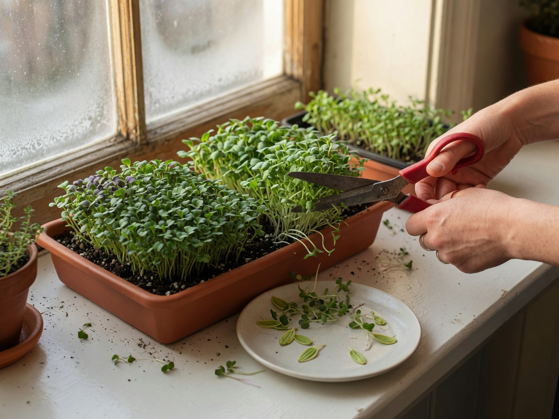 How to Grow Microgreens on a Windowsill (No Yard Needed) — harvest