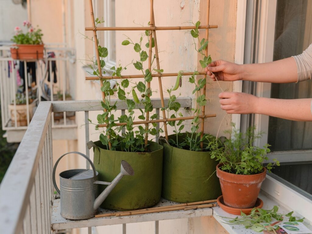 How to Grow Peas in Containers (Even on a Balcony)