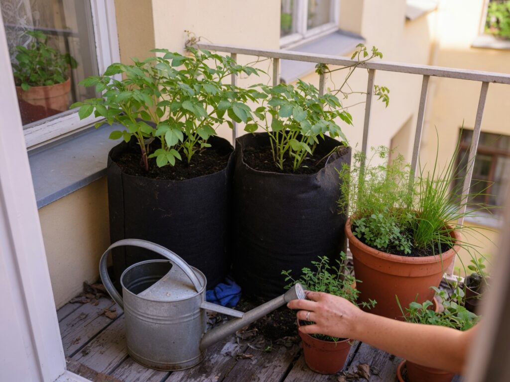 How to Grow Potatoes in Grow Bags on a Balcony