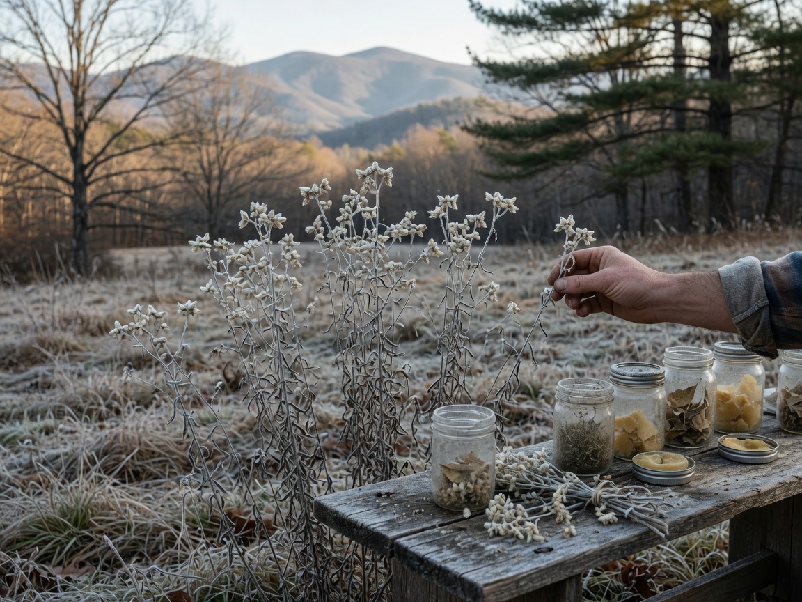 How to Identify Appalachian Medicinal Plants in Winter — rabbit tobacco