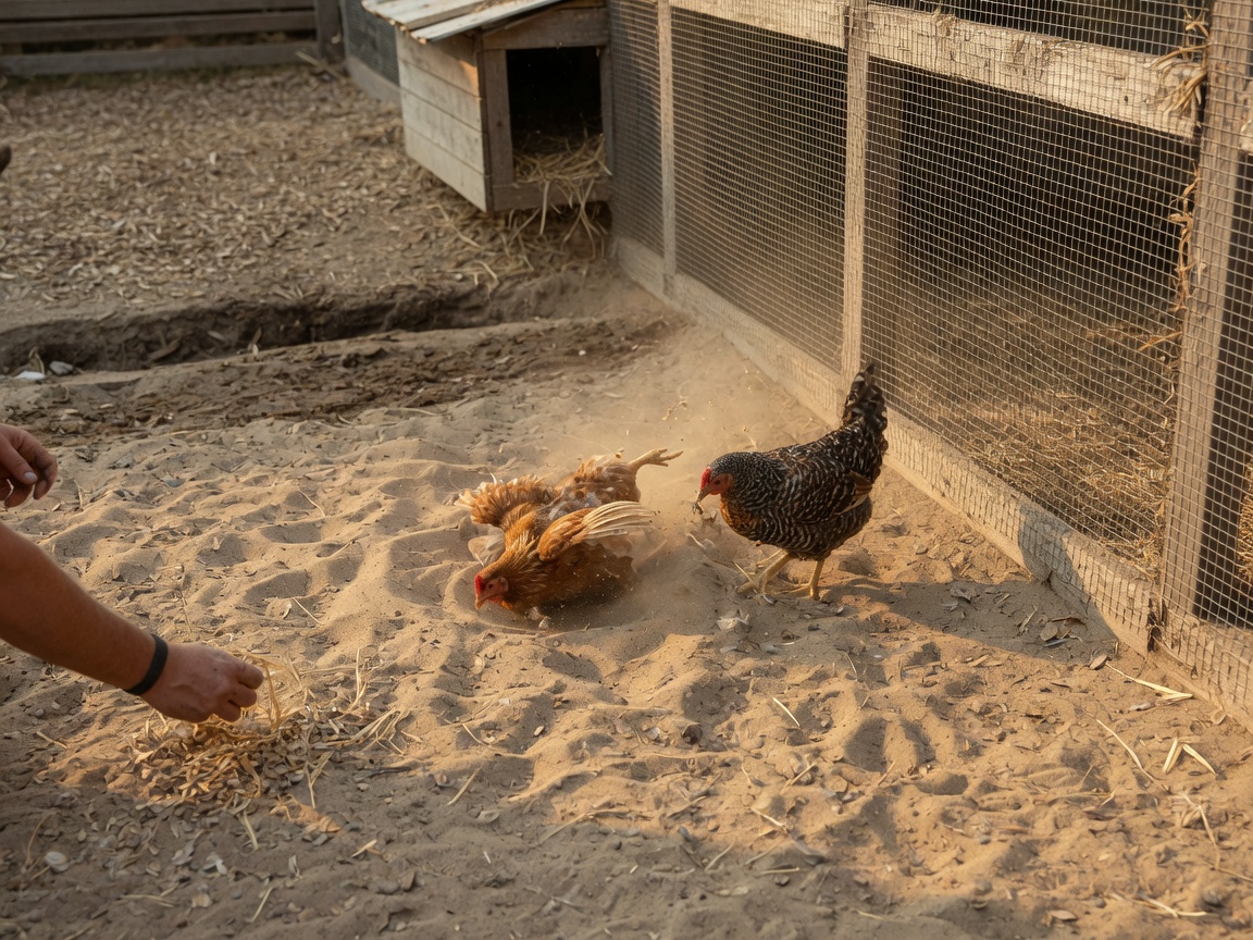 How to Keep a Chicken Run from Turning to Mud — sand patch