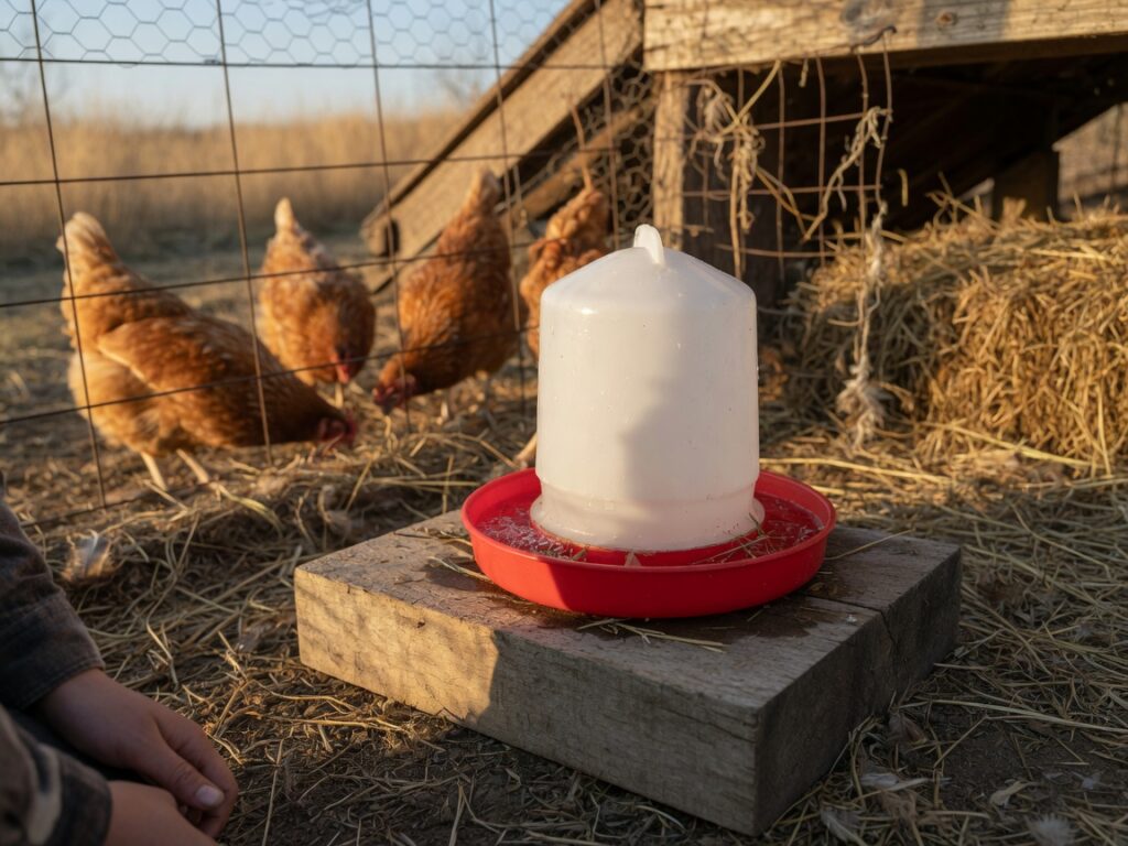 How to Keep Chicken Waterers Clean (Without Scrubbing Daily)