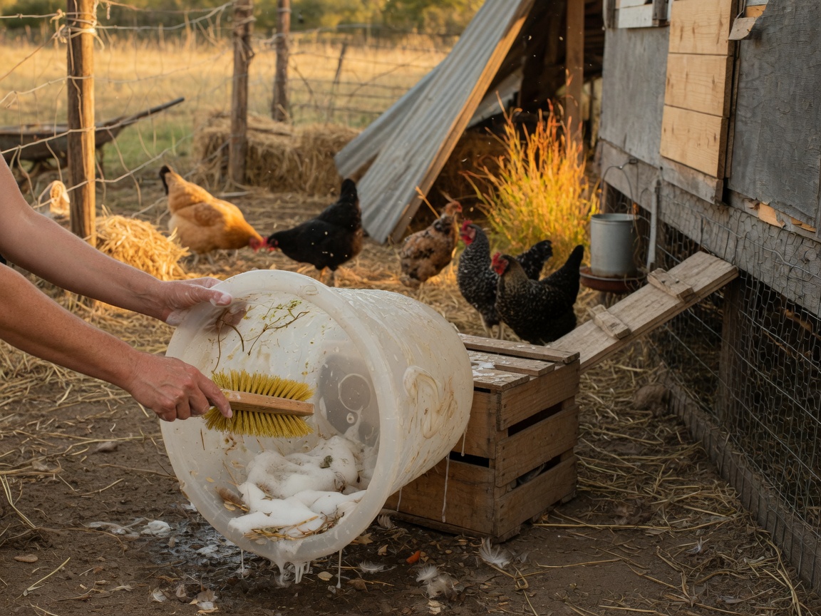 How to Keep Chicken Waterers Clean (Without Scrubbing Daily) — scrubbing