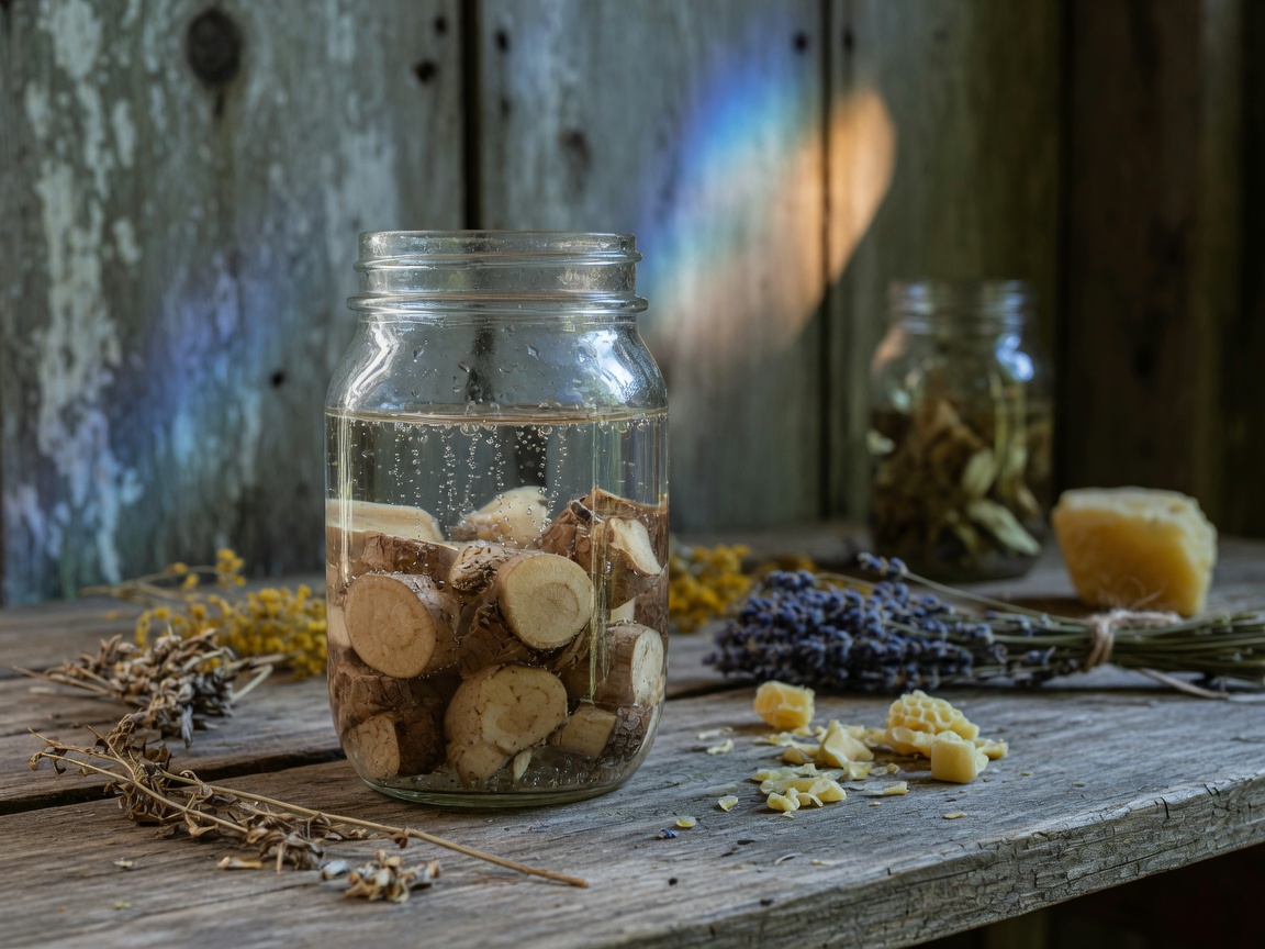 How to Make a Mountain Root Tincture (Beginner's Way) — fill jar