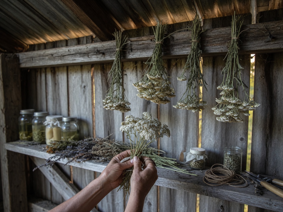 How to Make a Yarrow Salve at Home, the Mountain Way — gather and dry