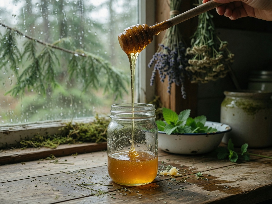 How to Make Herbal Honey: A Simple Beginner's Recipe — honey pour