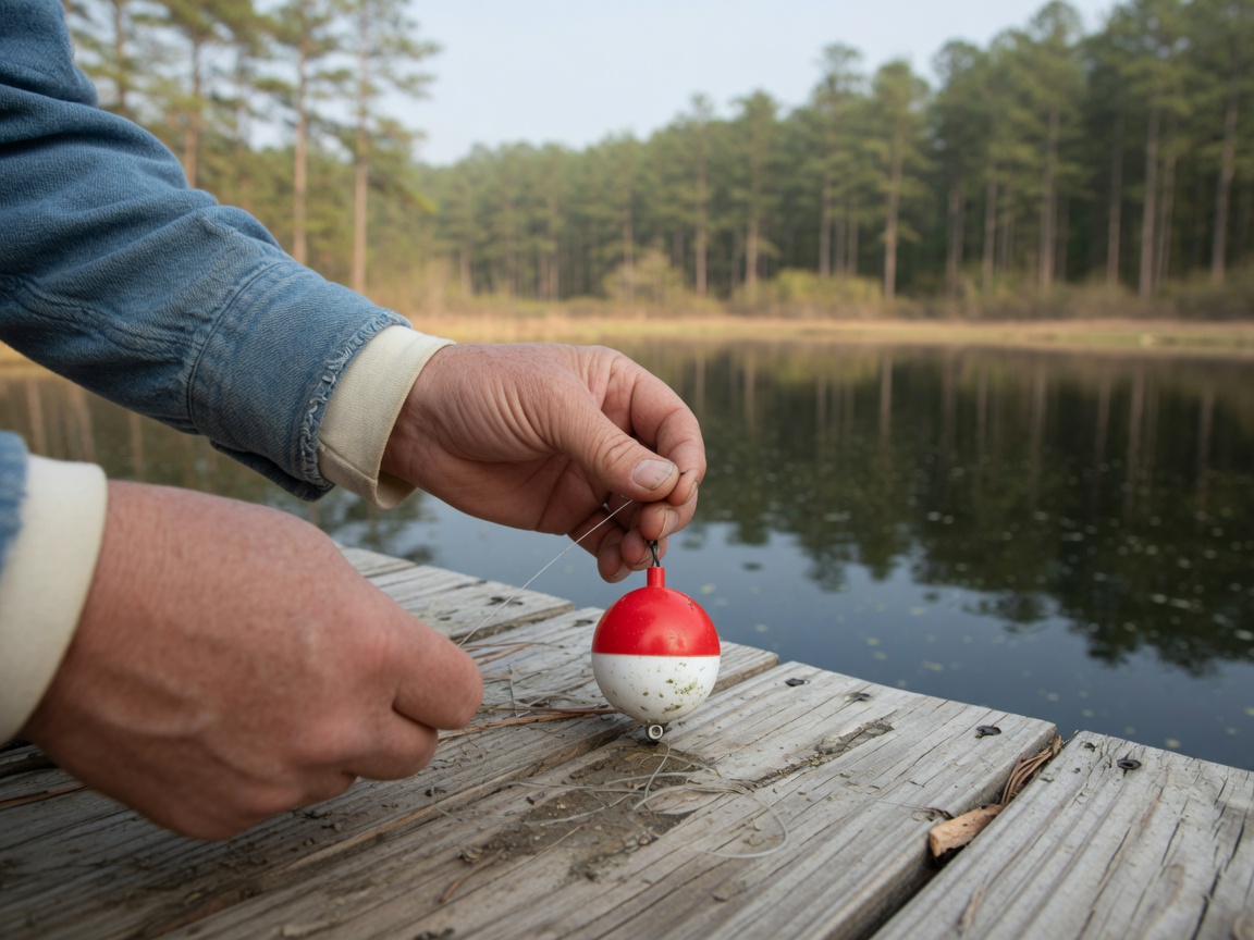 How to Rig a Bobber for Bluegill and Crappie — threading line