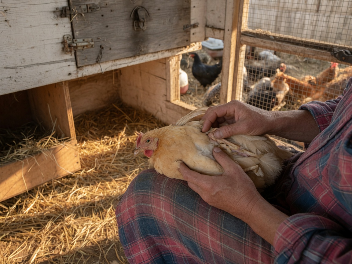 How to Tell If a Chicken Is Sick: The Signs I Watch — hands check