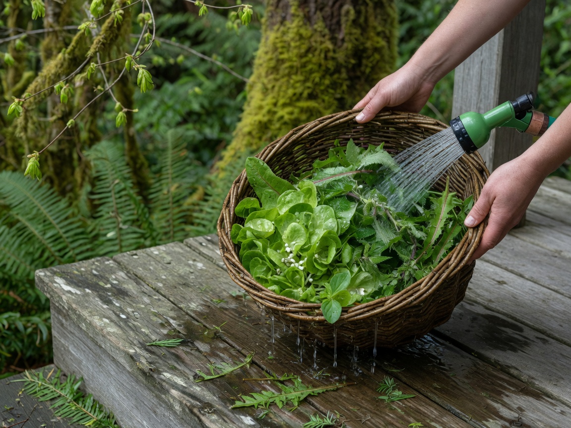 What to Forage in the Pacific Northwest in Spring — rinse basket