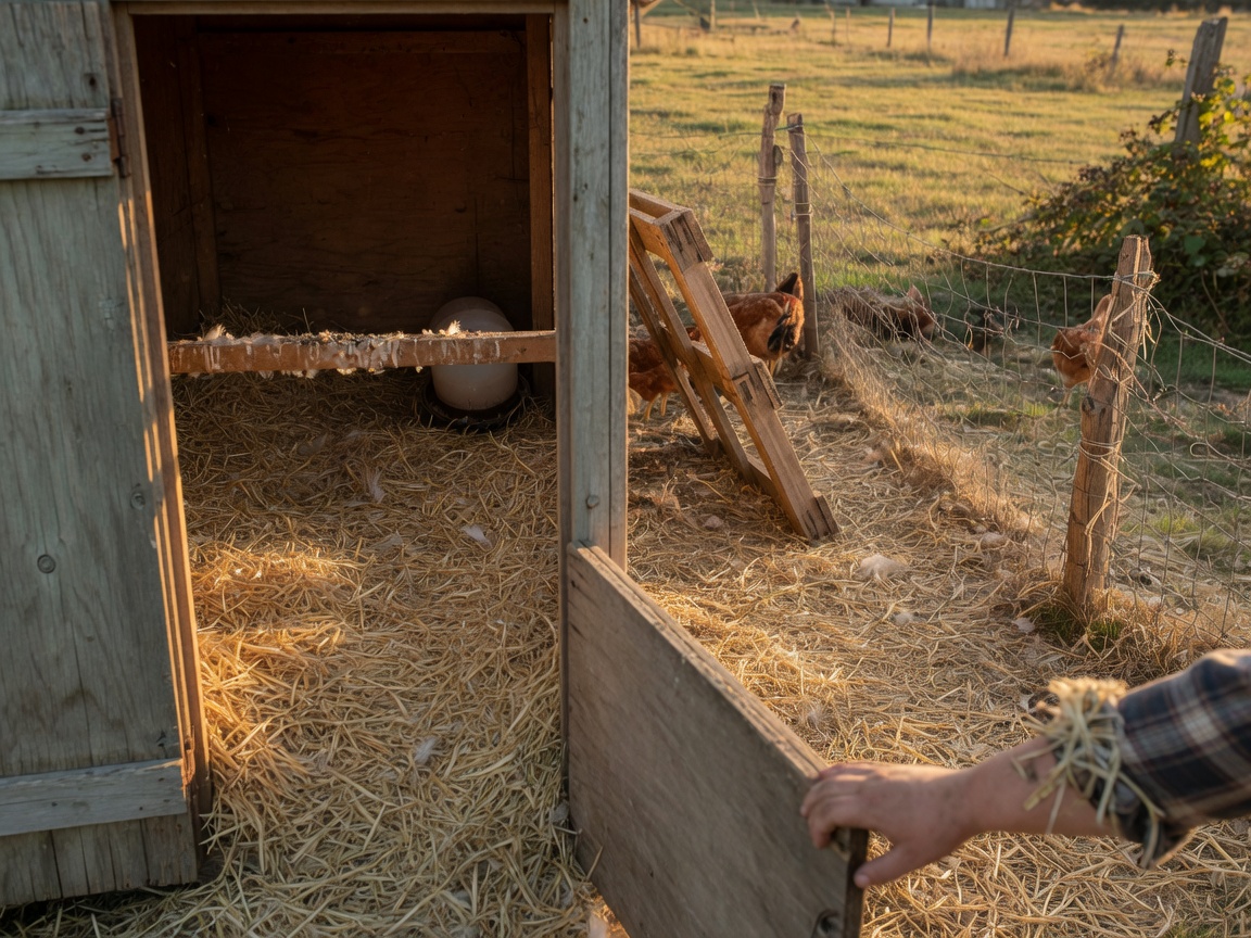 When Do Chickens Start Laying? A Beginner's Timeline — coop door