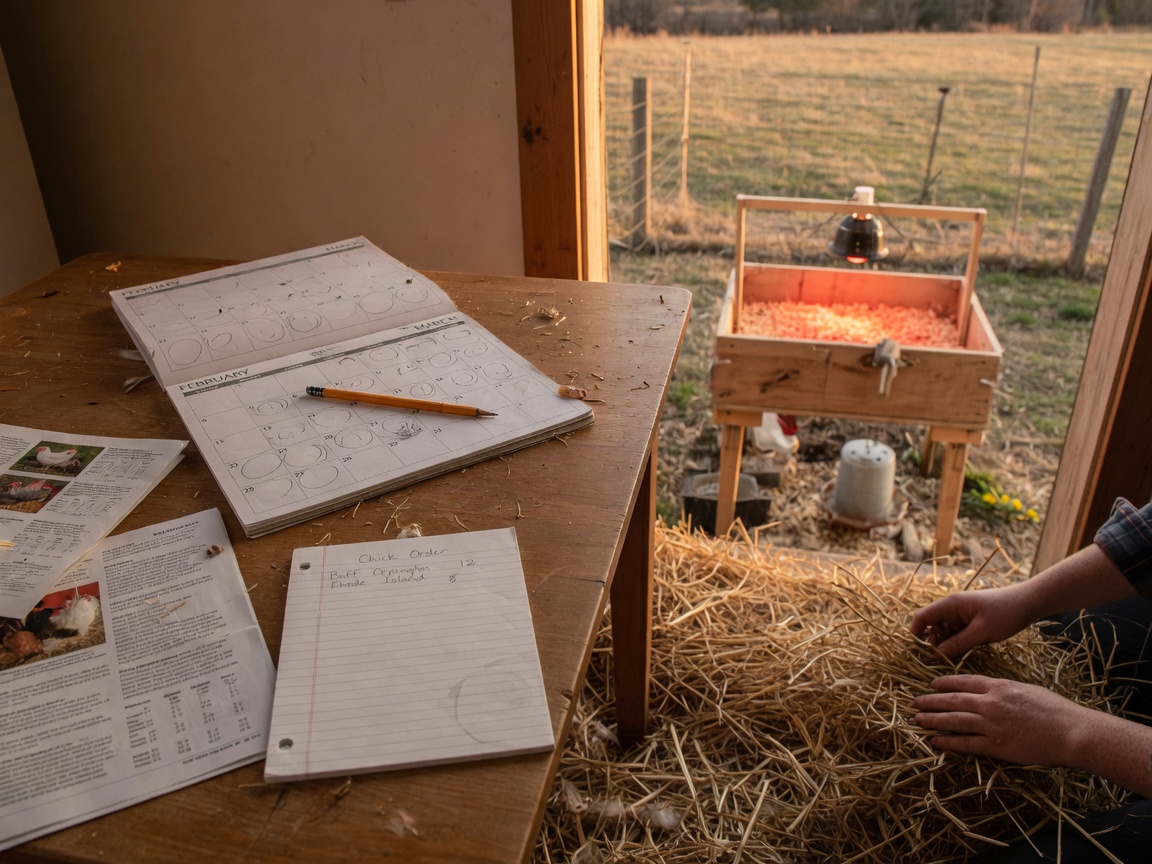 When to Order Baby Chicks for Your First Spring Flock — winter calendar