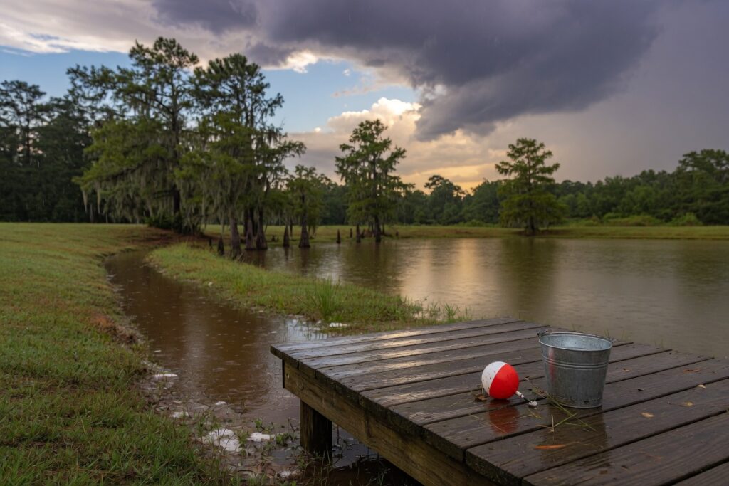 How to Fish a Pond After a Thunderstorm: Safety and Bite