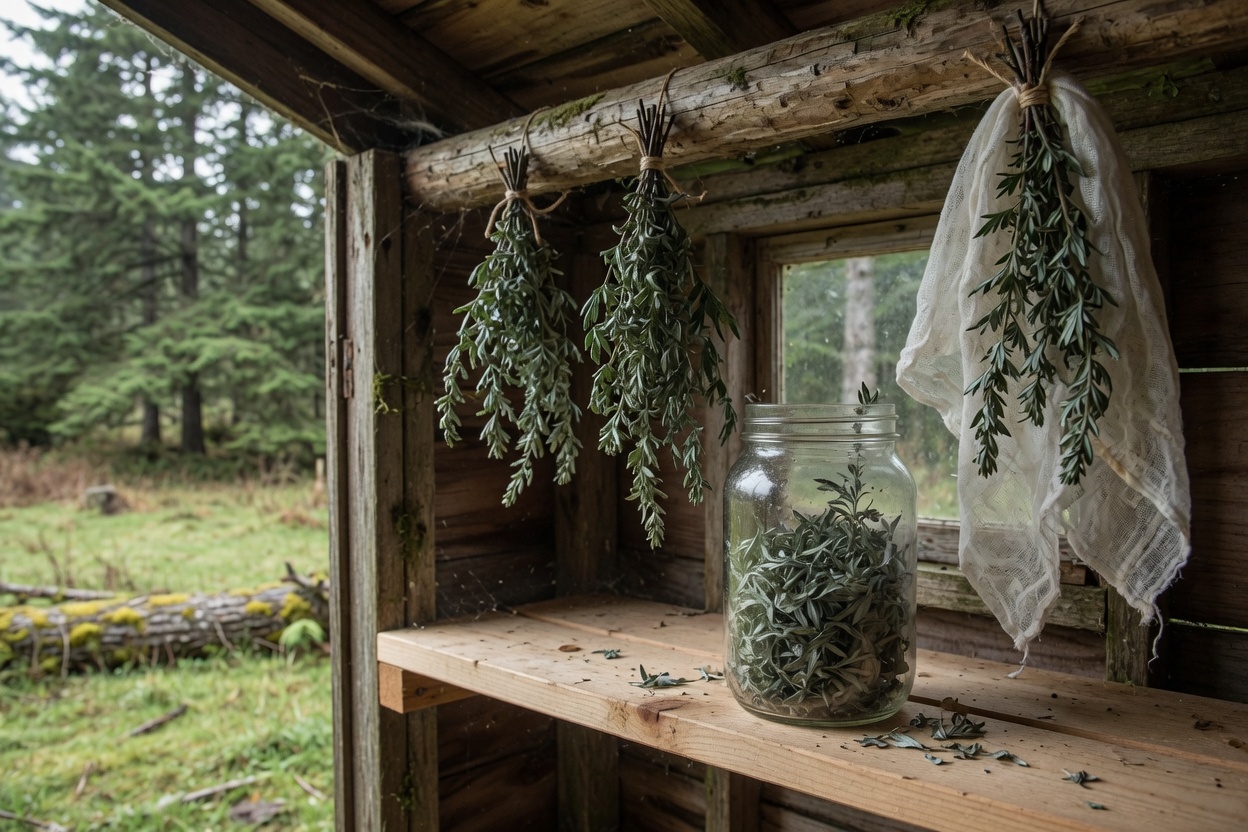 How to Forage and Use Mugwort: A Pacific Northwest Guide — dry
