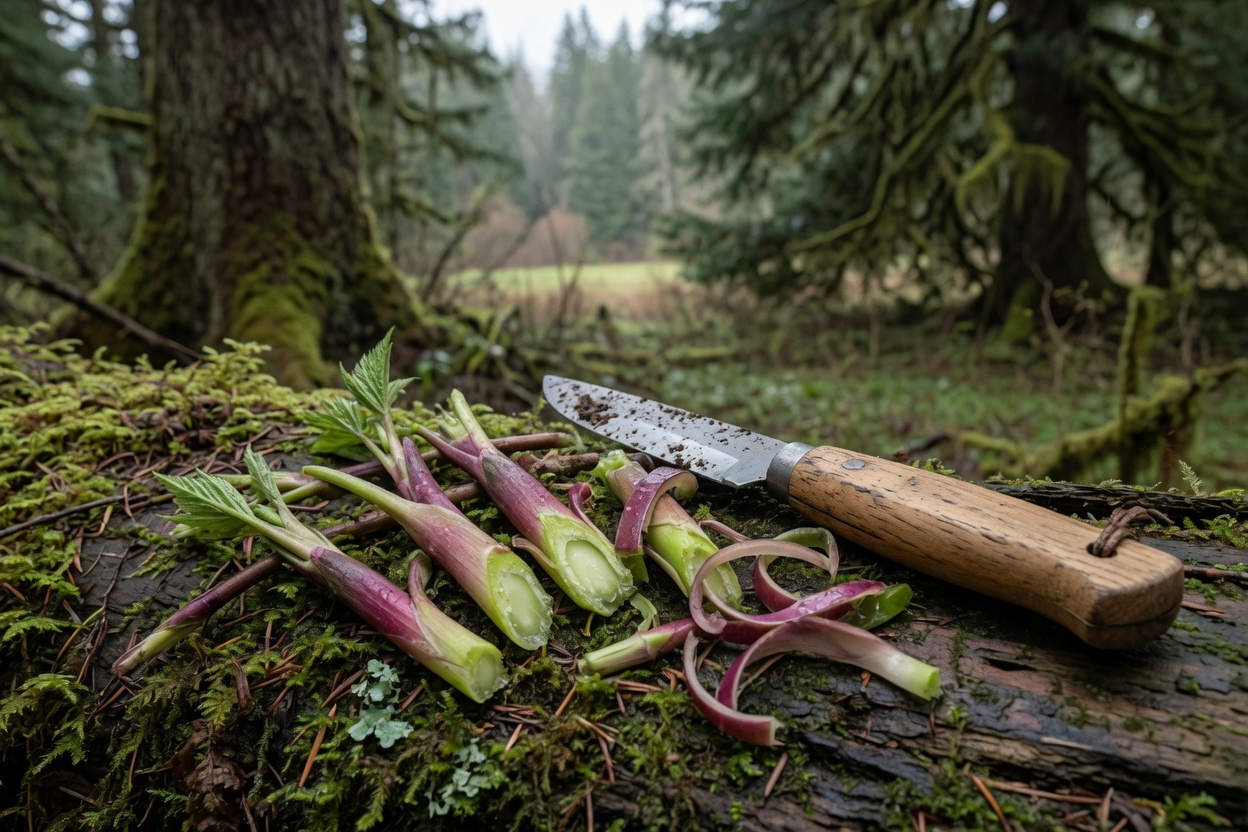 How to Forage and Use Salmonberry Shoots and Blossoms — shoots