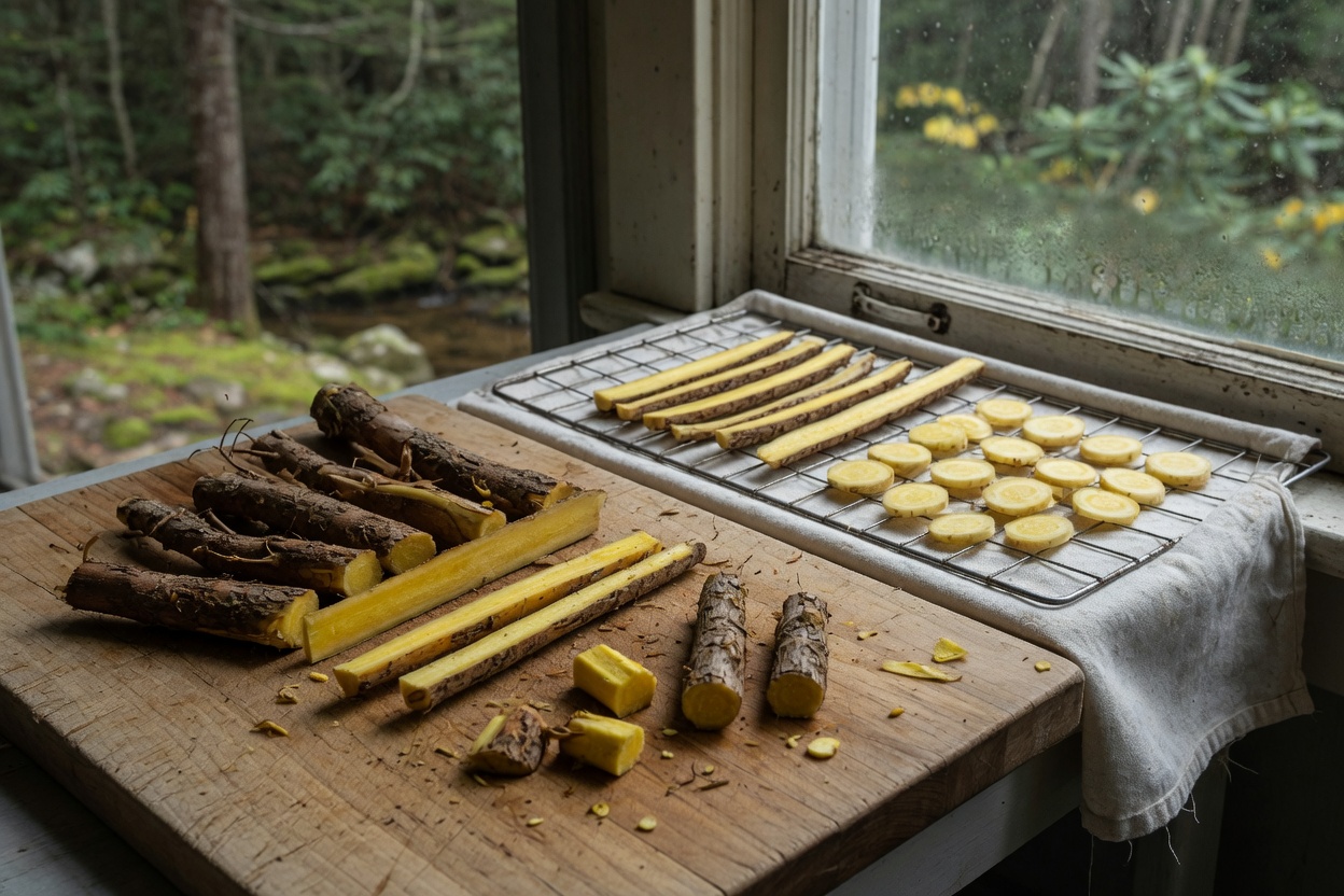 How to Forage and Use Yellowroot in the Southern Mountains — clean