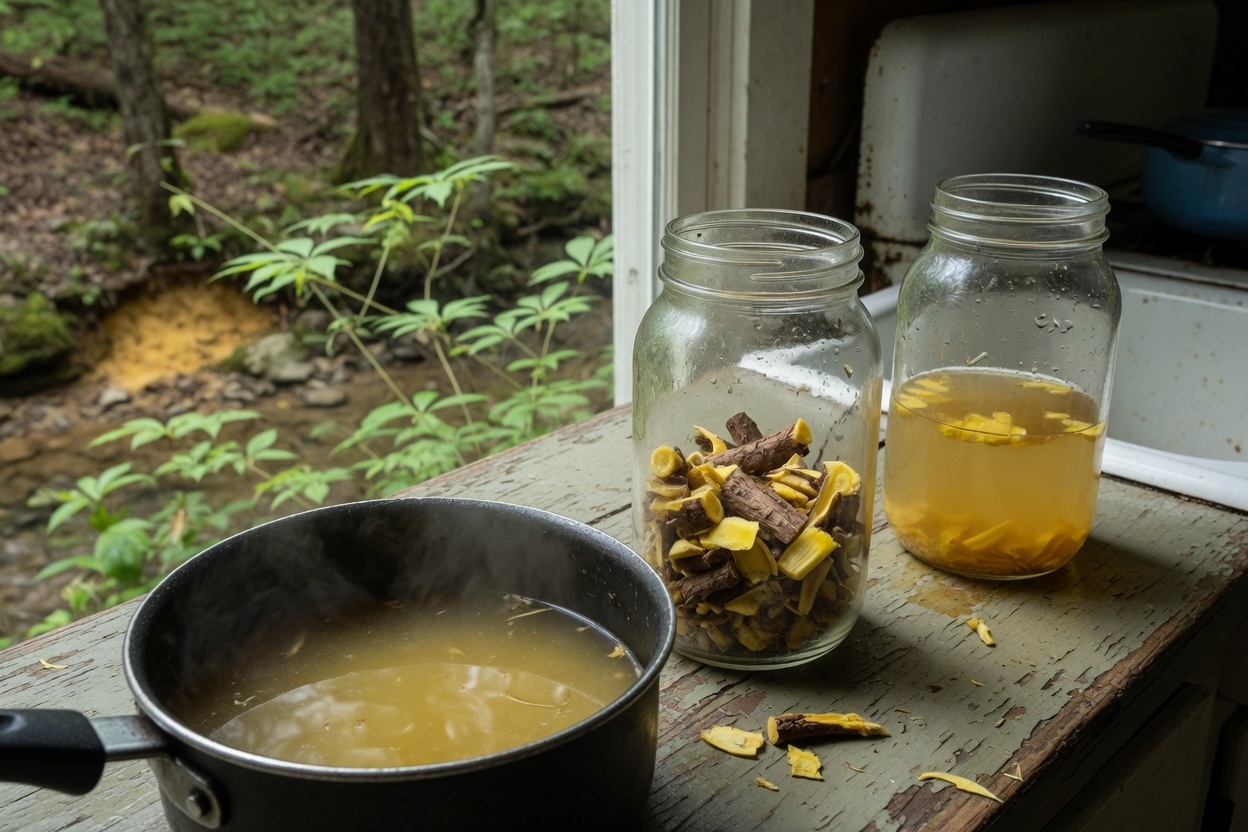 How to Forage and Use Yellowroot in the Southern Mountains — prep