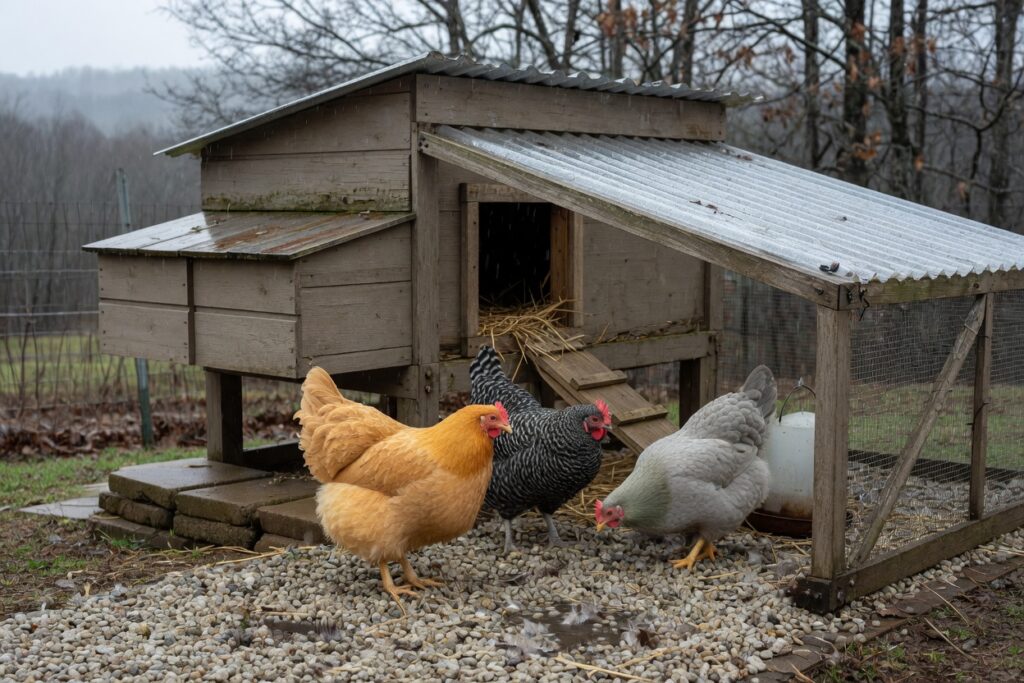 How to Keep Chickens Dry in a Wet Winter: A Coop Guide